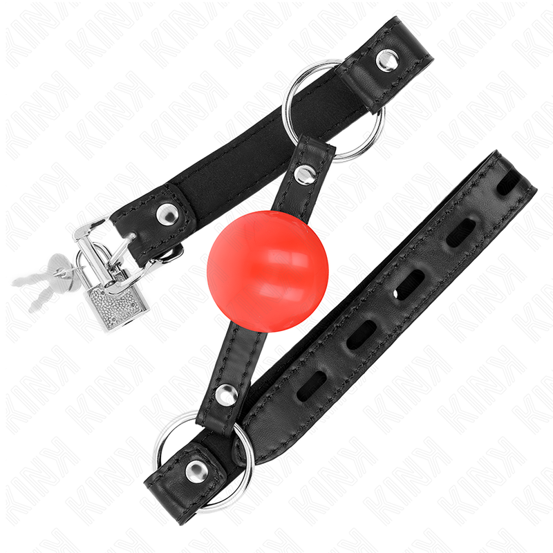 KINK - PALLA IN TPE ROSSA 4 CM GAG 60 x 2 CM – Mascelle – foto 2