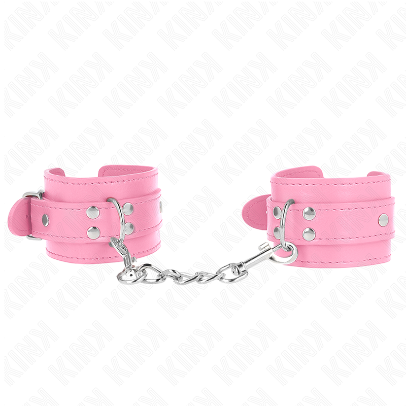 KINK - RESISTENZA DA POLSO SEMPLICE ROSA REGOLABILE 20-23 CM X 5,5 CM – Sistemare le manette – foto 2