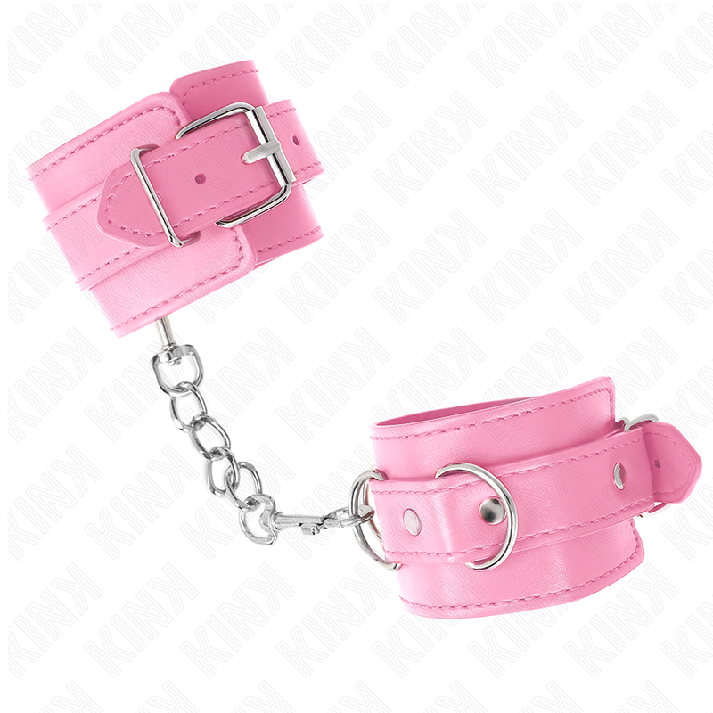 KINK - RESISTENZA DA POLSO SEMPLICE ROSA REGOLABILE 20-23 CM X 5,5 CM – Sistemare le manette – foto 4