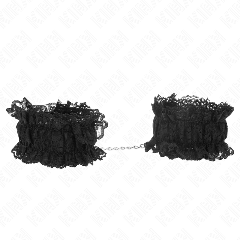 KINK - POLSO ELASTICO IN PIZZO NEGRO – Sistemare le manette – foto 2