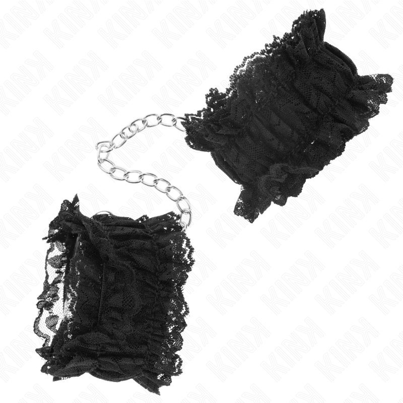 KINK - POLSO ELASTICO IN PIZZO NEGRO – Sistemare le manette – foto 3
