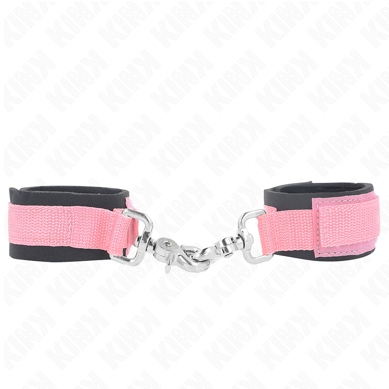 KINK - POGGIPOLSO REGOLABILE IN NEOPRENE ROSA REGOLABILE 22-34 CM – Sistemare le manette – foto 2