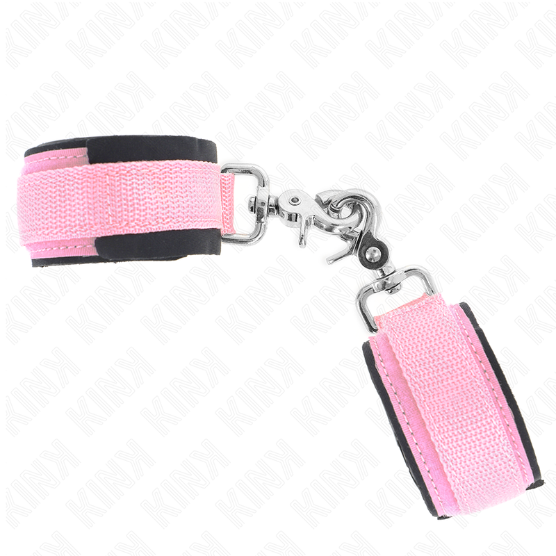 KINK - POGGIPOLSO REGOLABILE IN NEOPRENE ROSA REGOLABILE 22-34 CM – Sistemare le manette – foto 3
