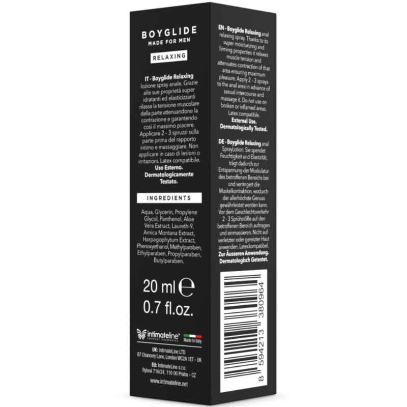 INTIMATELINE - BOYGLIDE SPRAY RILASSANTE ANALE 20 ML – Anal - Spray o creme rilassanti – foto 2