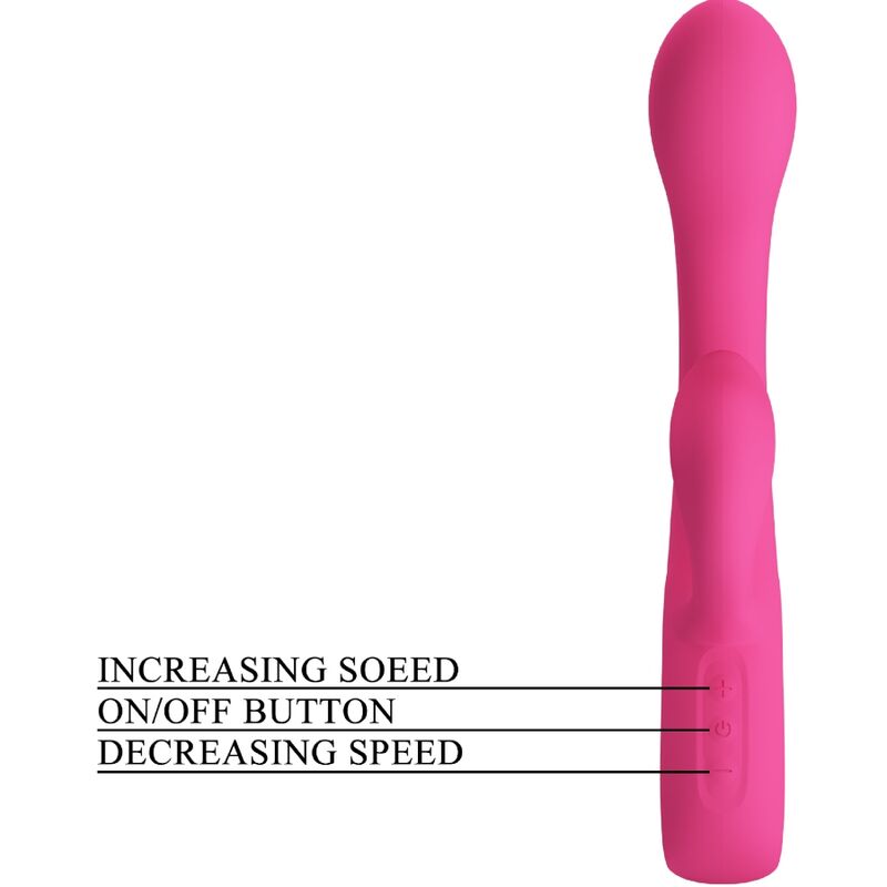 PRETTY LOVE - VIBRATORE FRITZ RABBIT 12 VIBRAZIONI ROSA – Vibratori di coniglio – foto 6