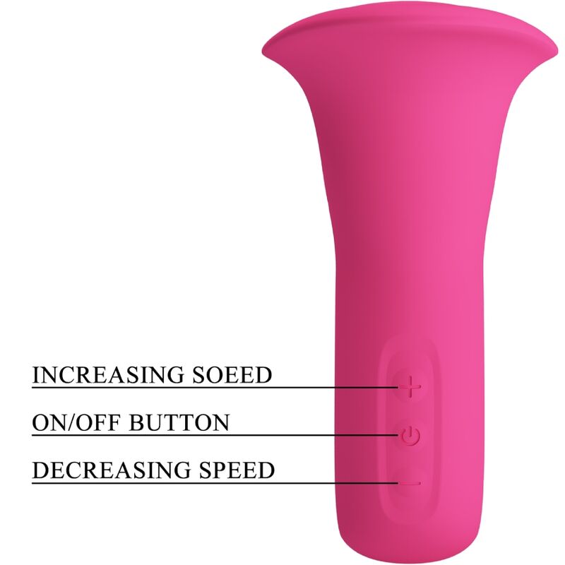 PRETTY LOVE - CLYDE VIBRATORE ORALE LINGUA VIBRANTE 12 VIBRAZIONI ROSA – Vibratori di coniglio – foto 7