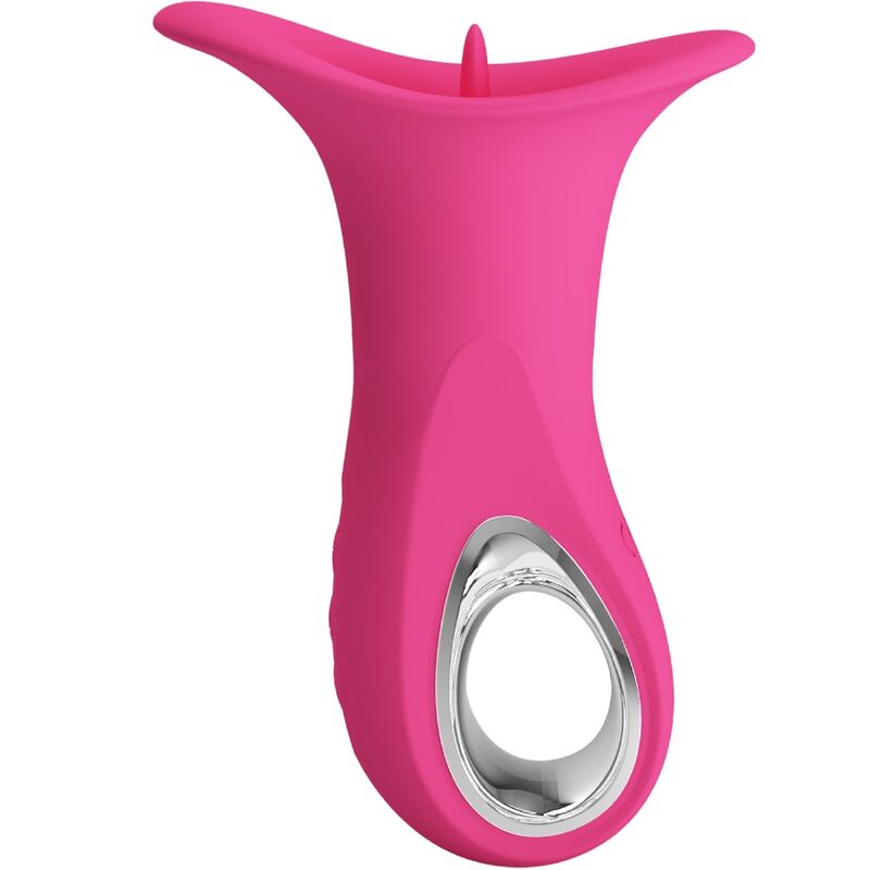 PRETTY LOVE - CLYDE VIBRATORE ORALE LINGUA VIBRANTE 12 VIBRAZIONI ROSA – Vibratori di coniglio – foto 4