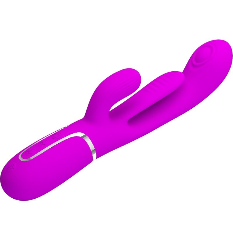 PRETTY LOVE - SHANIA VIBRATORE TRIPLO CONIGLIO MULTIFUNZIONE ROSA – Vibratori di coniglio – foto 3