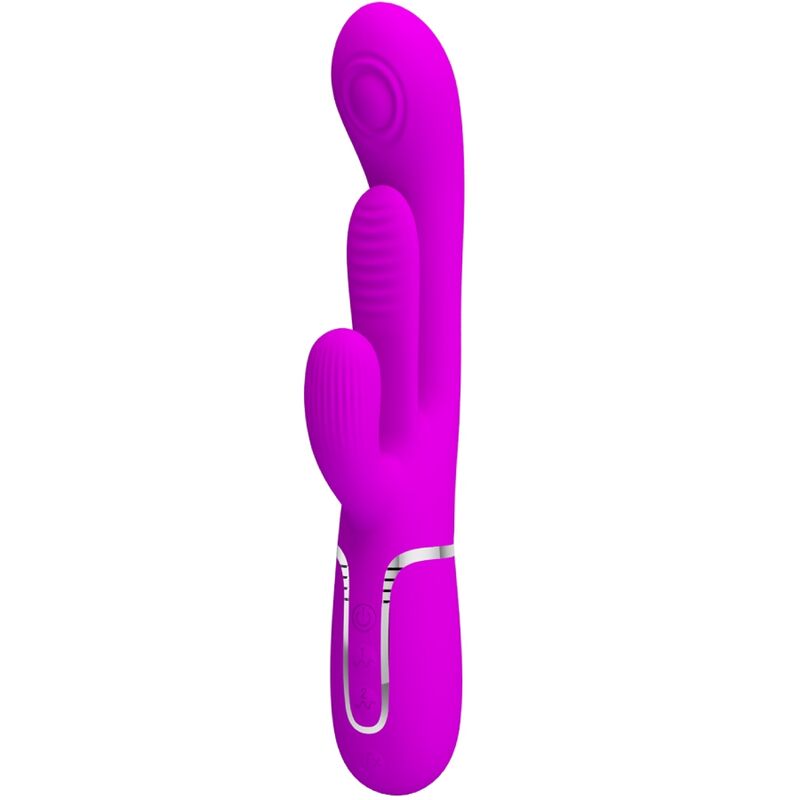 PRETTY LOVE - SHANIA VIBRATORE TRIPLO CONIGLIO MULTIFUNZIONE ROSA – Vibratori di coniglio