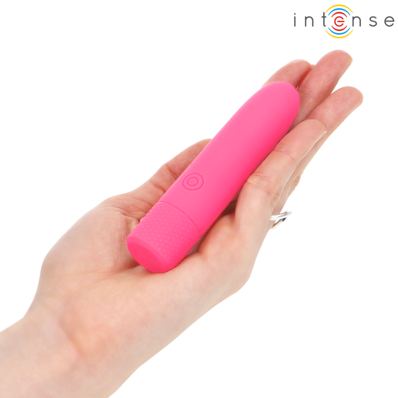 INTENSE - SYMONE USB RICARICABILE VIBRANTE BULLET 8 VIBRAZIONI ROSA 10 X 2,2 CM – Proiettili vibranti – foto 6