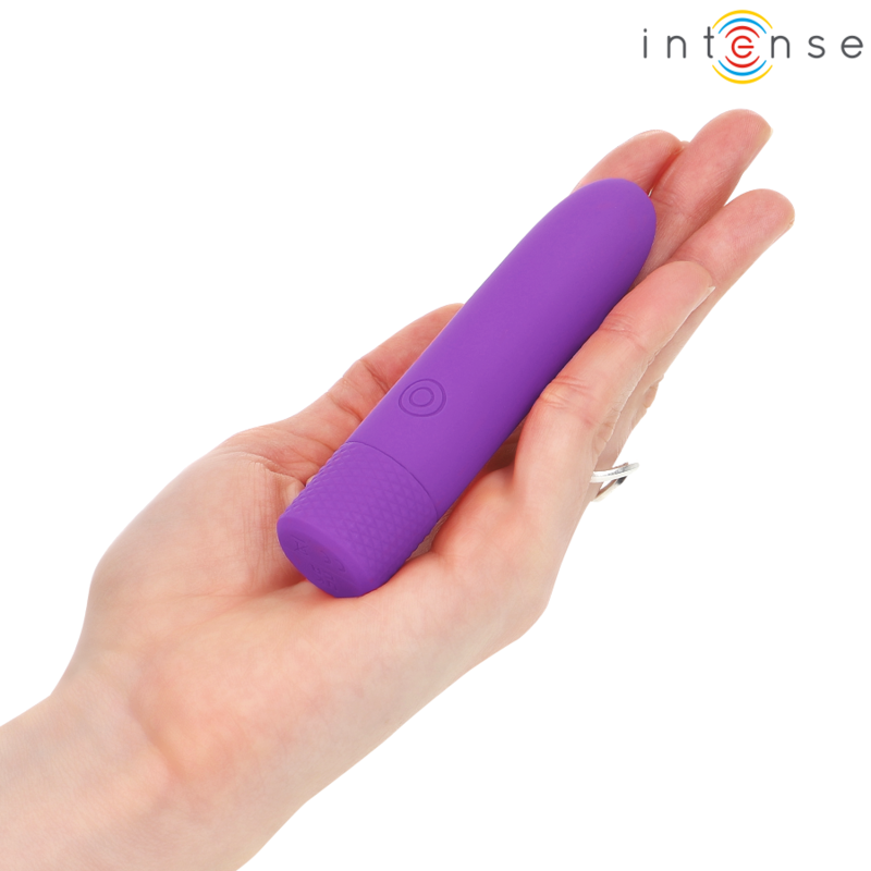 INTENSE - SYMONE BULLET VIBRANTE RICARICABILE USB 8 VIBRAZIONI VIOLA 10 X 2,2 CM – Proiettili vibranti – foto 6