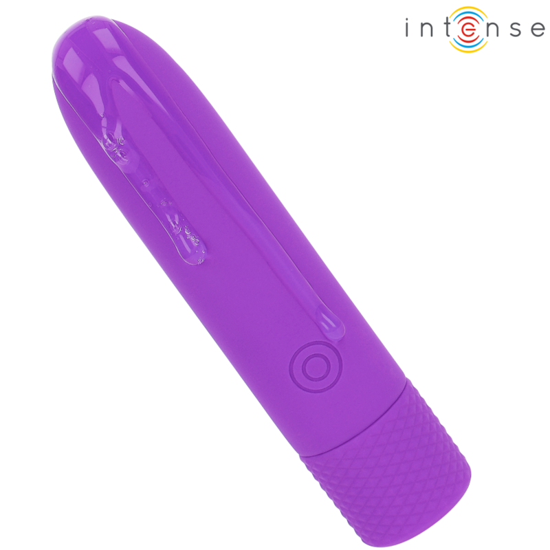 INTENSE - SYMONE BULLET VIBRANTE RICARICABILE USB 8 VIBRAZIONI VIOLA 10 X 2,2 CM – Proiettili vibranti – foto 3
