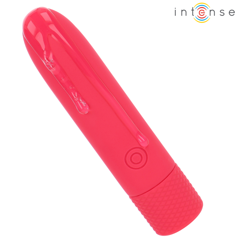 INTENSE - SYMONE PROIETTILE VIBRANTE RICARICABILE USB 8 VIBRAZIONI ROSSO 10 X 2,2 CM – Proiettili vibranti – foto 3