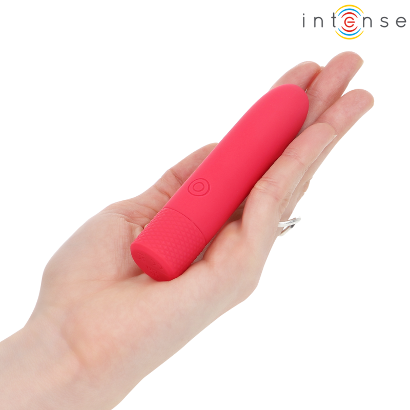 INTENSE - SYMONE PROIETTILE VIBRANTE RICARICABILE USB 8 VIBRAZIONI ROSSO 10 X 2,2 CM – Proiettili vibranti – foto 6