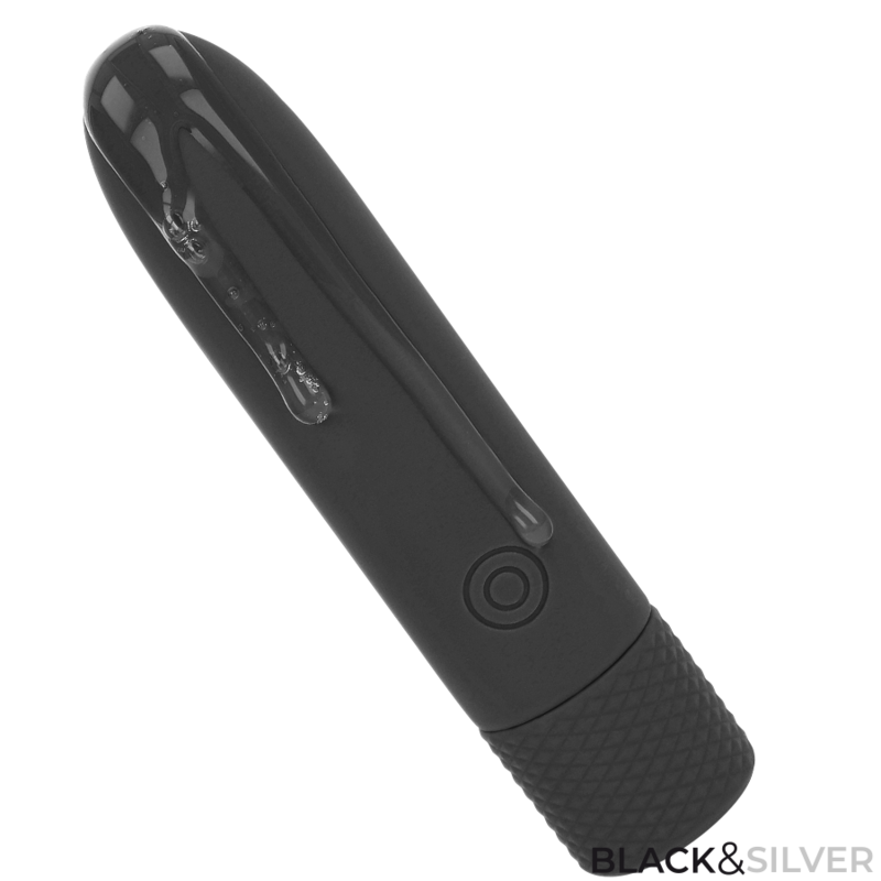 BLACK & SILVER - GERI USB RICARICABILE VIBRANTE BULLET 8 VIBRAZIONI NERO 10 X 2,2 CM – Proiettili vibranti – foto 3