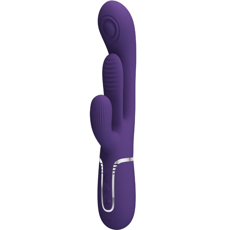 PRETTY LOVE - SHANIA VIBRATORE TRIPLO CONIGLIO MULTIFUNZIONE VIOLA – Vibratori di coniglio