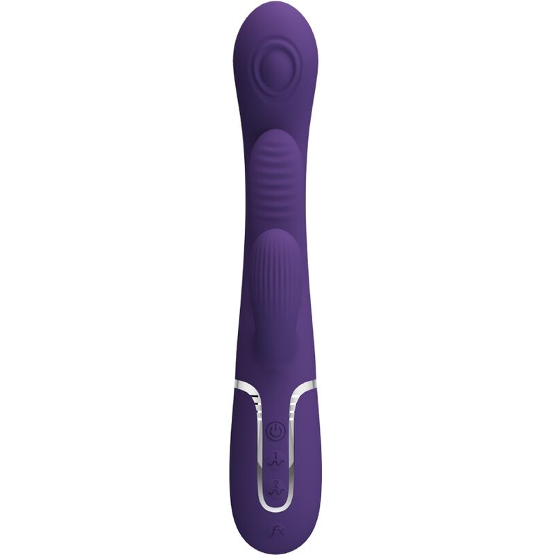 PRETTY LOVE - SHANIA VIBRATORE TRIPLO CONIGLIO MULTIFUNZIONE VIOLA – Vibratori di coniglio – foto 3
