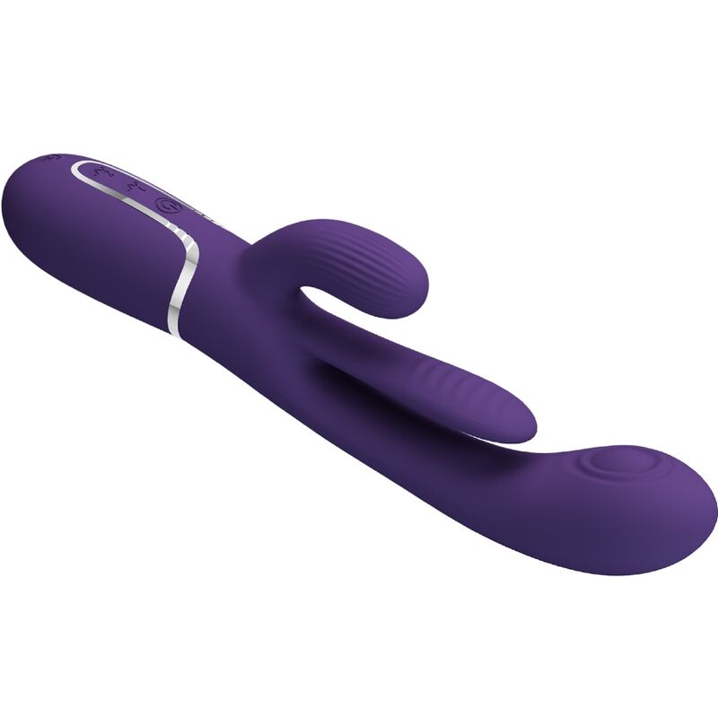 PRETTY LOVE - SHANIA VIBRATORE TRIPLO CONIGLIO MULTIFUNZIONE VIOLA – Vibratori di coniglio – foto 7
