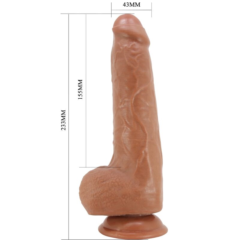 PRETTY LOVE - DRACO DILDO REALISTICO 23 CM MODELLO 2 FLESH – Peni realistici – foto 5
