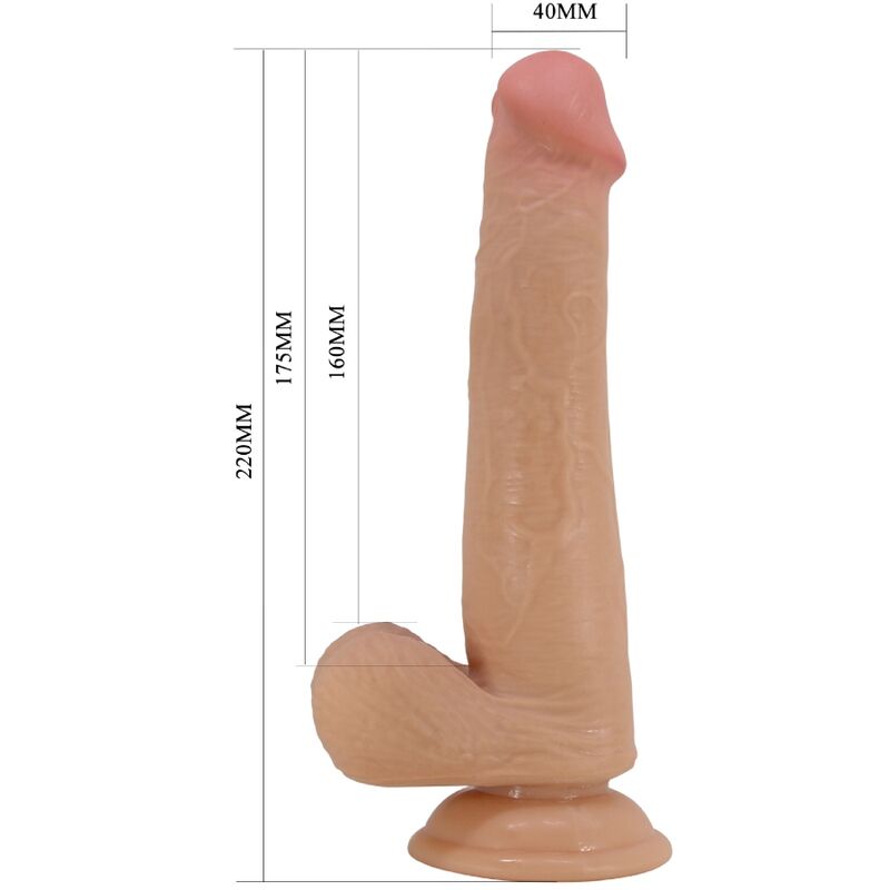 PRETTY LOVE - DILDO REALISTICO ALTO 22 CM CARNE – Peni realistici – foto 5