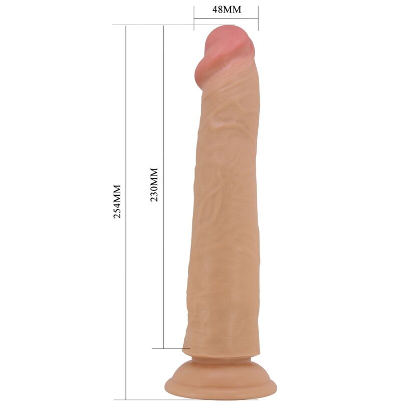 PRETTY LOVE - SHARIFE DILDO REALISTICO 25 CM CARNE – Peni realistici – foto 5