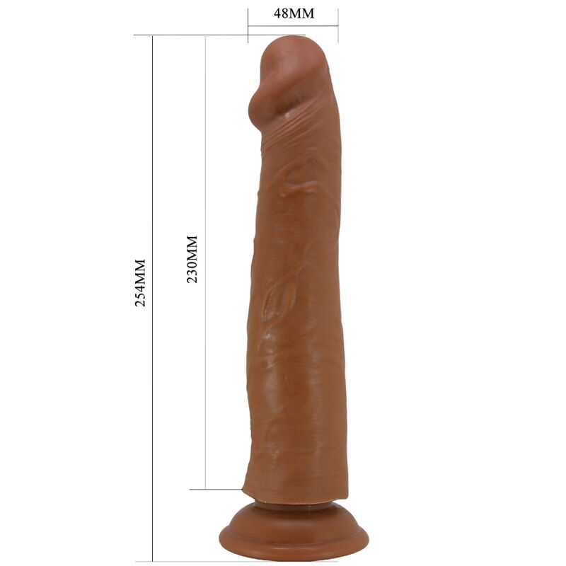 PRETTY LOVE - SHARIFE DILDO REALISTICO 25 CM MARRONE – Peni realistici – foto 5