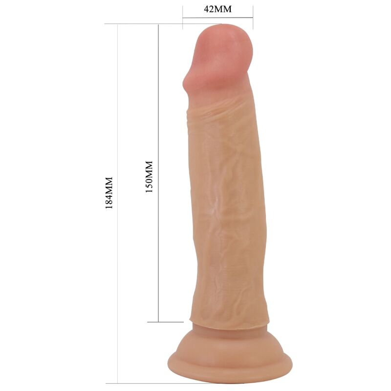 PRETTY LOVE - QUENTIN DILDO REALISTICO 18 CM CARNE – Peni realistici – foto 5
