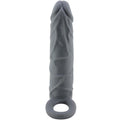 PRETTY LOVE - REALISTIC SKIN PENE SLEEVE GRIGIO SCURO – Copri pene con estensione