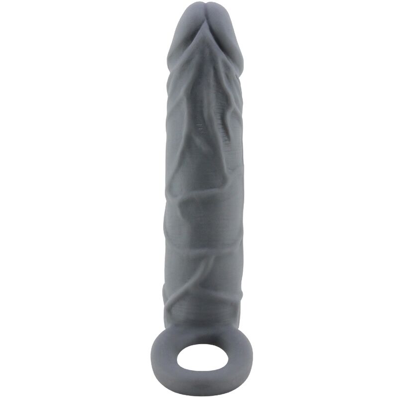 PRETTY LOVE - REALISTIC SKIN PENE SLEEVE GRIGIO SCURO – Copri pene con estensione