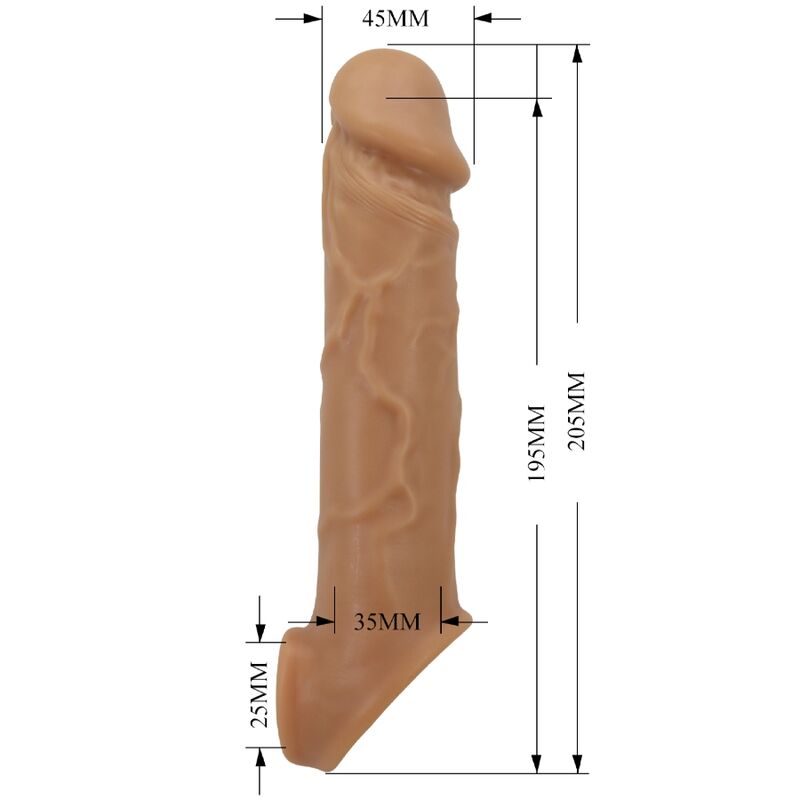 PRETTY LOVE - REALISTICO SKIN PENE SLEEVE FLESH – Copri pene con estensione – foto 5