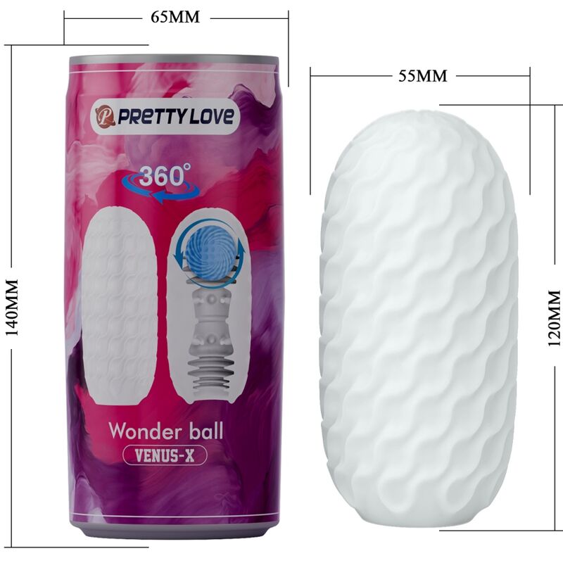 PRETTY LOVE - VENUS X MASTURBATORE MASCHILE MODELLO 3 BIANCO – Vari masturbatori – foto 6