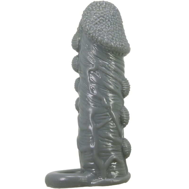 PRETTY LOVE - REALISTICO INGRANDIMENTO DEL PENE E GUAINA RITARDANTE GRIGIO – Copri pene con estensione – foto 2