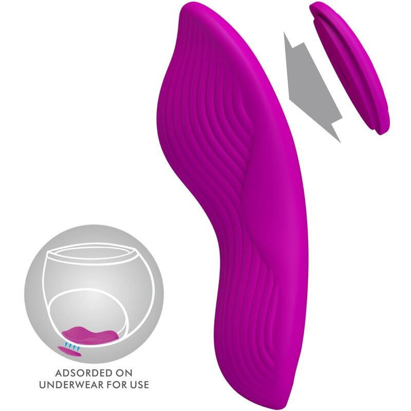 PRETTY LOVE - ROMARIO STIMOLATORE CLITORIDEO LAY-ON TELECOMANDO ROSA – Vibratori clitoridei da posare – foto 5