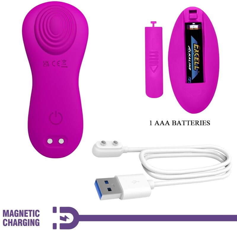 PRETTY LOVE - ROMARIO STIMOLATORE CLITORIDEO LAY-ON TELECOMANDO ROSA – Vibratori clitoridei da posare – foto 8
