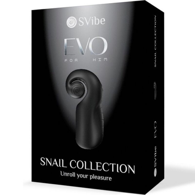SNAIL VIBE - EVO PER LUI MASTURBATORE MASCHILE SLIDE NROLL NERO – Vari masturbatori – foto 7