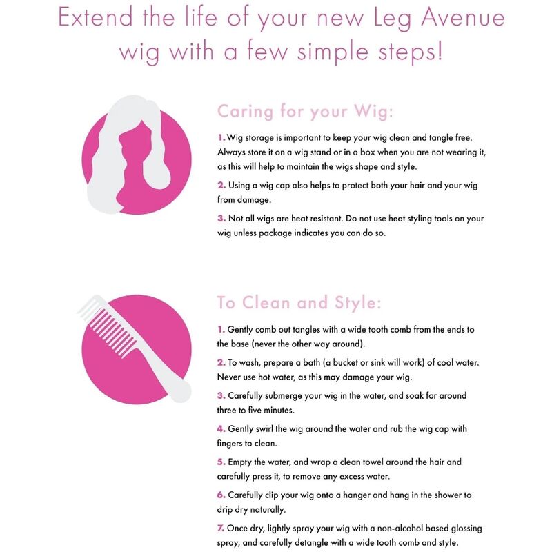 LEG AVENUE - BANGIN PARRUCCA LUNGA LISCIA NERA – Accessori – foto 2