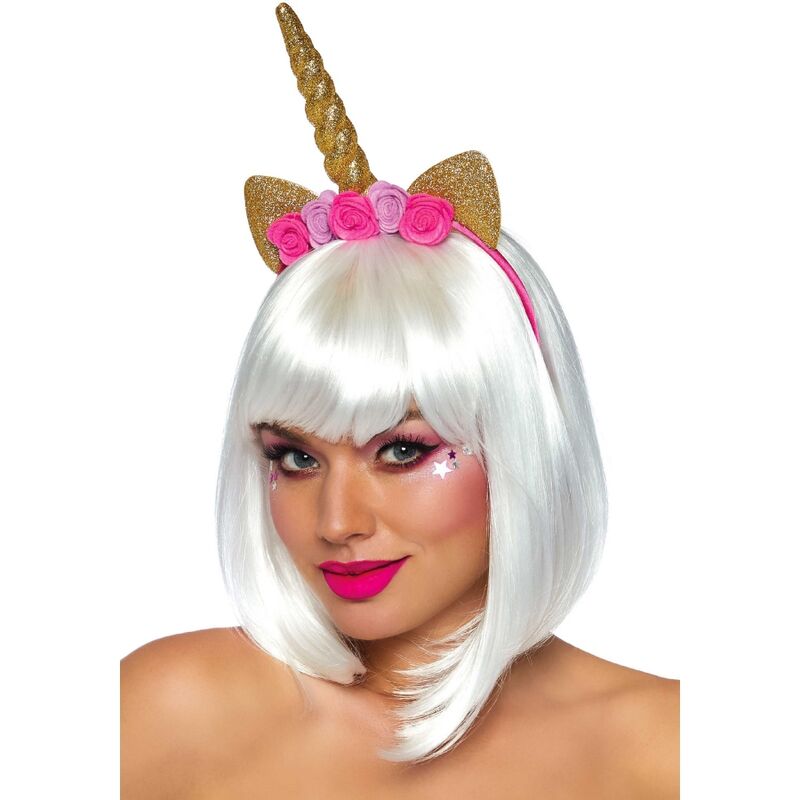 LEG AVENUE - CERCHIETTO FIORE UNICORNO ORO – Accessori