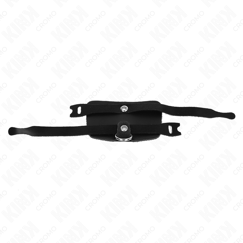 KINK - ANELLO PER PENE IN PELLE CON CHIUSURA A GANCIO REGOLABILE – Anelli per pene in metallo BDSM – foto 4