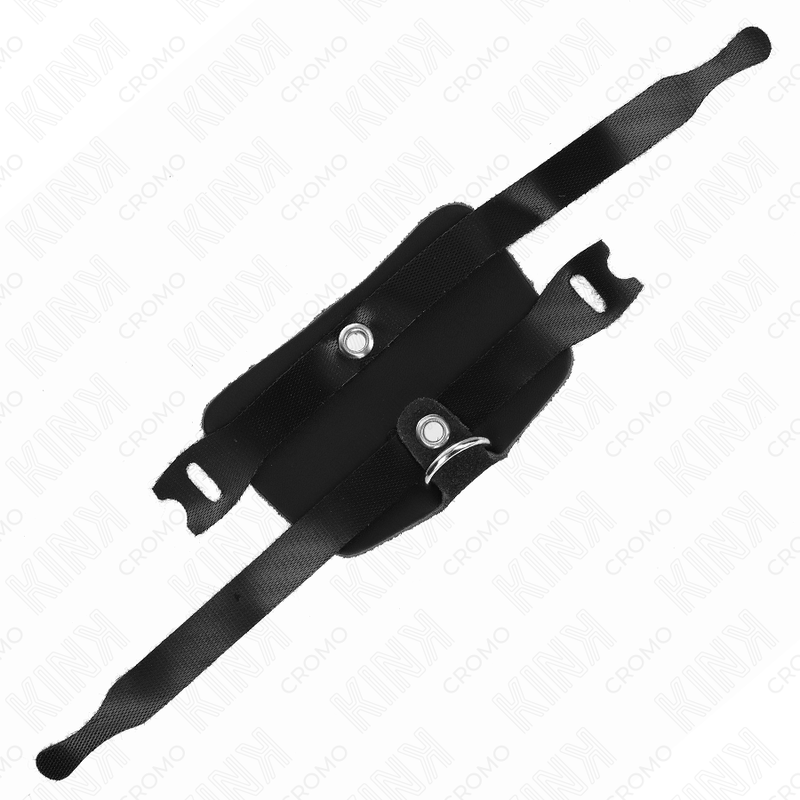 KINK - ANELLO PER PENE IN PELLE CON CHIUSURA A GANCIO REGOLABILE – Anelli per pene in metallo BDSM – foto 3