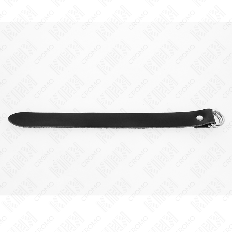 KINK - ANELLO PER PENE IN PELLE CON CHIUSURA A PRESSIONE 22 X 2 CM – Anelli per pene in metallo BDSM – foto 5