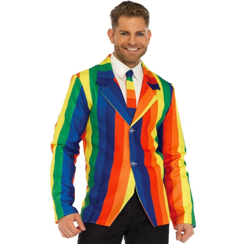 LEG AVENUE - BLAZER + CRAVATTA RAINBOW S – Costumi da uomo
