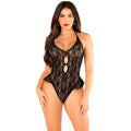 LEG AVENUE - BODY CON FIOCCO E VOLANT NERO TAGLIA UNICA – Body