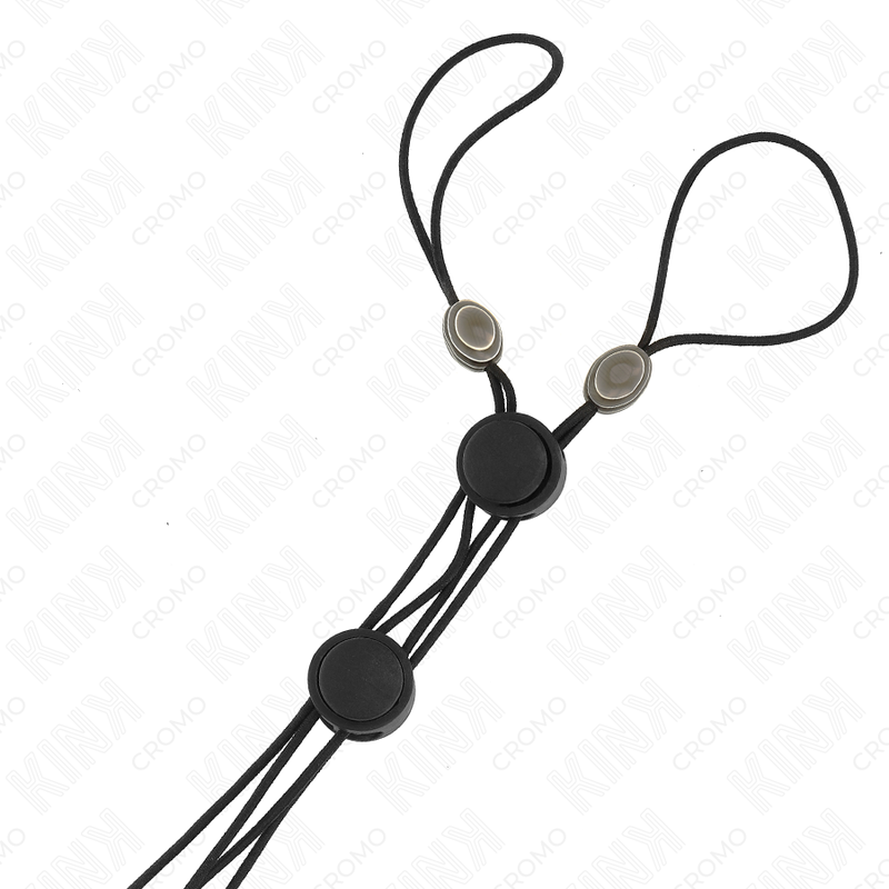 KINK - MORSETTI PER CAPEZZOLI CON ELASTICO NERO – Morsetti per capezzoli per sadomasochismo – foto 2