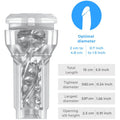 KIIROO - FEEL POCKET STROKER CRYSTAL DI KIIROO TRASPARENTE – Vari masturbatori