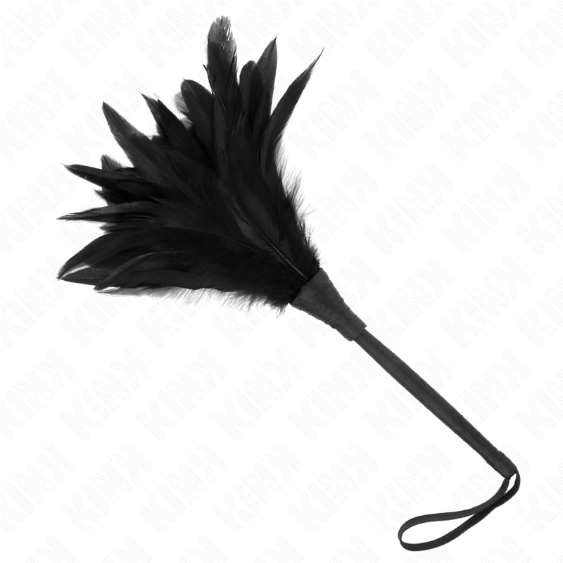 KINK - PIUME DI POLLO SOLLEGATO A FORMA DI CORNO NERO 36 CM – Piume – foto 2