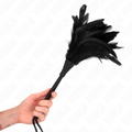 KINK - PIUME DI POLLO SOLLEGATO A FORMA DI CORNO NERO 36 CM – Piume