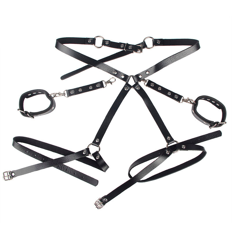SUBBLIME - 953690 MANETTE CON CINTURA BONDAGE NERE TAGLIA UNICA – Set di schiavitù – foto 4