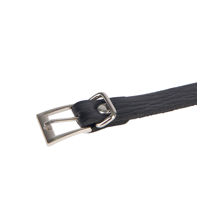 SUBBLIME - 953713 CINTURA PUNK BONDAGE FIBBIA METALLO NERA TAGLIA UNICA – Set di schiavitù – foto 6
