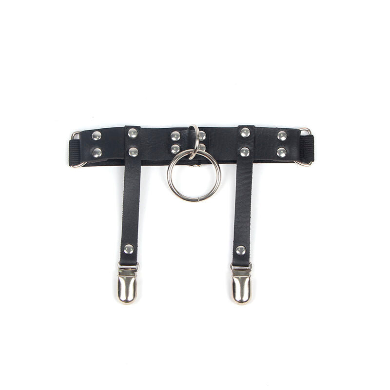 SUBBLIME - 953744 GIARRETRELLA PUNK IN PELLE REGOLABILE NERA TAGLIA UNICA – Moda BDSM – foto 6