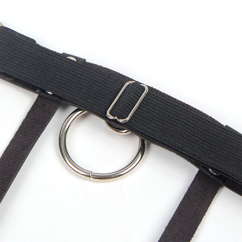 SUBBLIME - 953744 GIARRETRELLA PUNK IN PELLE REGOLABILE NERA TAGLIA UNICA – Moda BDSM – foto 9